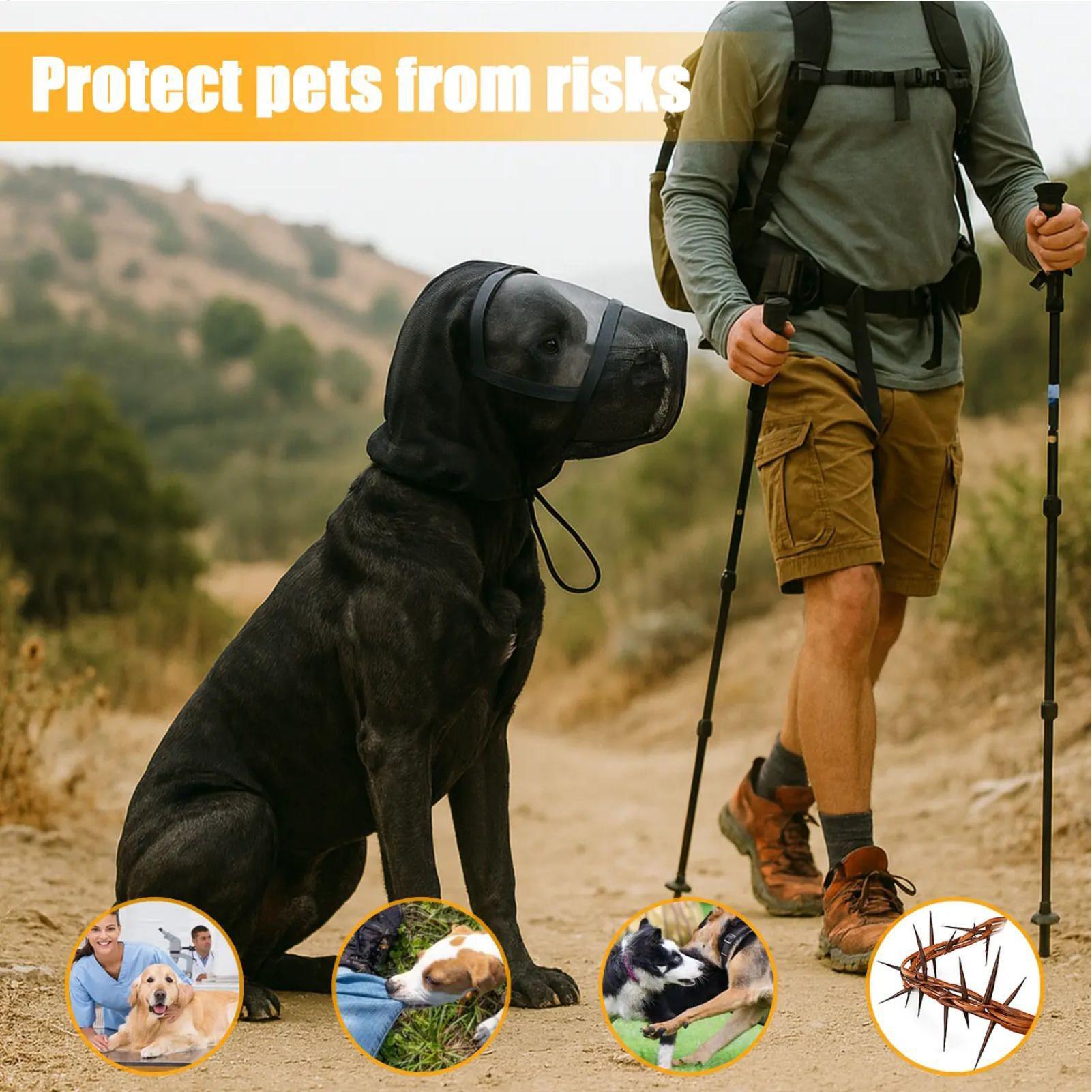 Dog Muzzle Silicone - Mesh Muzzle For Dogs Mesh Anti-Barking