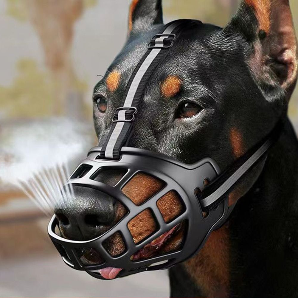 Dog Muzzle Silicone - Adjustable Dog Muzzle Anti-Biting Dog Mouth