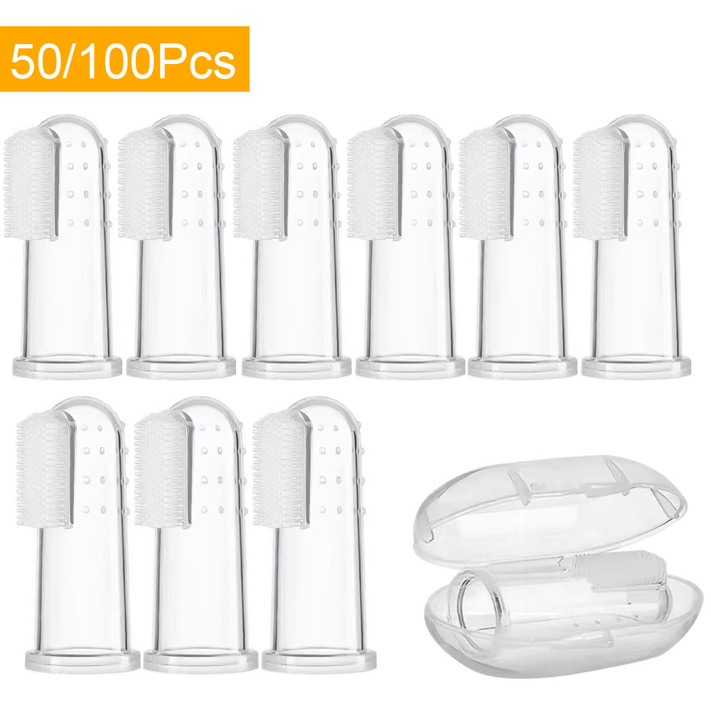 100/50Pcs Silicone Pet Finger  - Dog Muzzle Silicone recension och pris