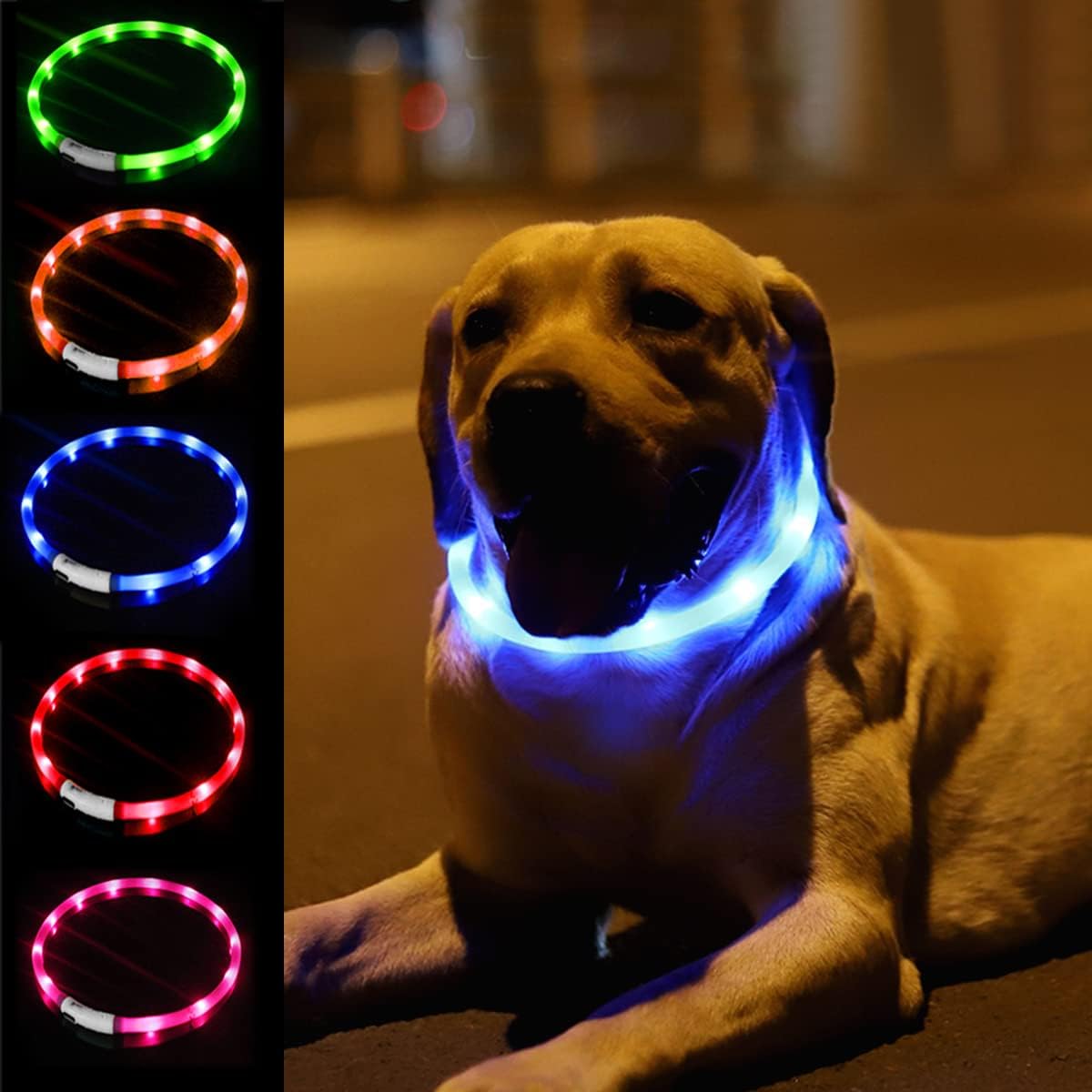 Silicone LED Dog Collar,USB Re - Dog Muzzle Silicone recension och pris
