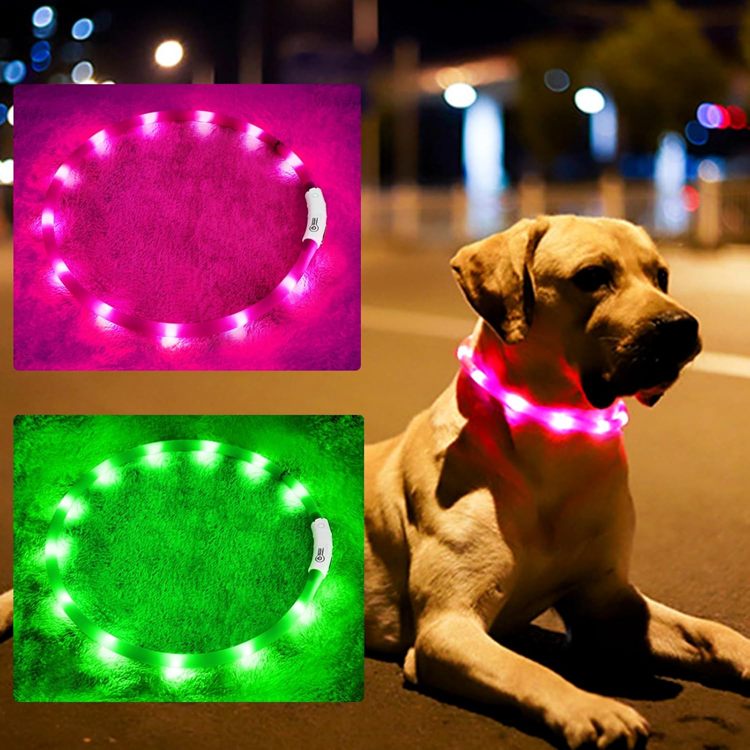 Silicone LED Dog Collar,USB Re - Dog Muzzle Silicone recension och pris