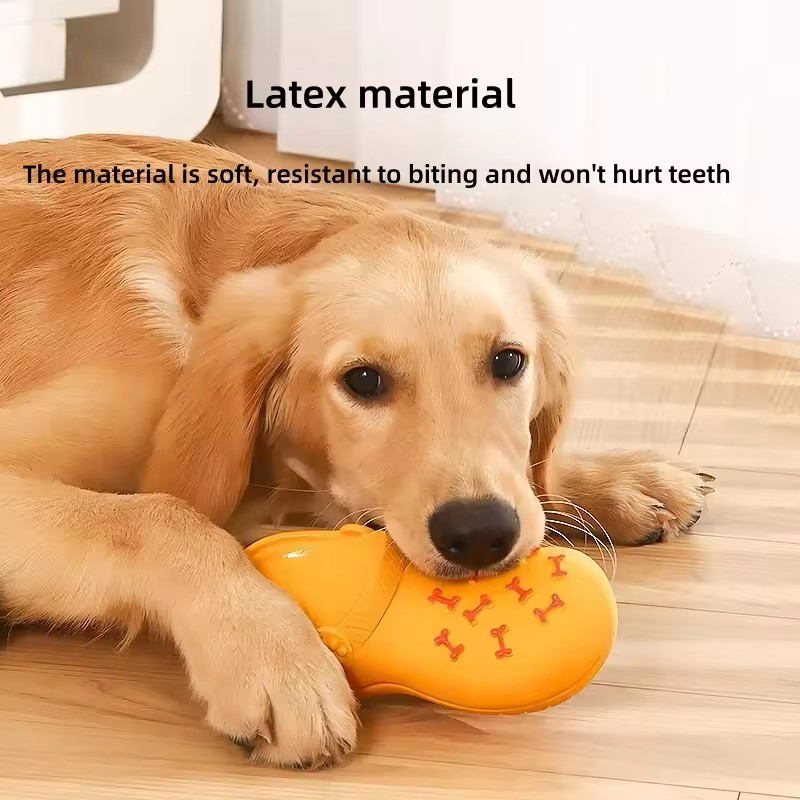 Squeaky Silicone Slipper Dog C - Dog Muzzle Silicone recension och pris