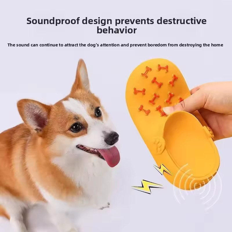 Squeaky Silicone Slipper Dog C - Dog Muzzle Silicone recension och pris