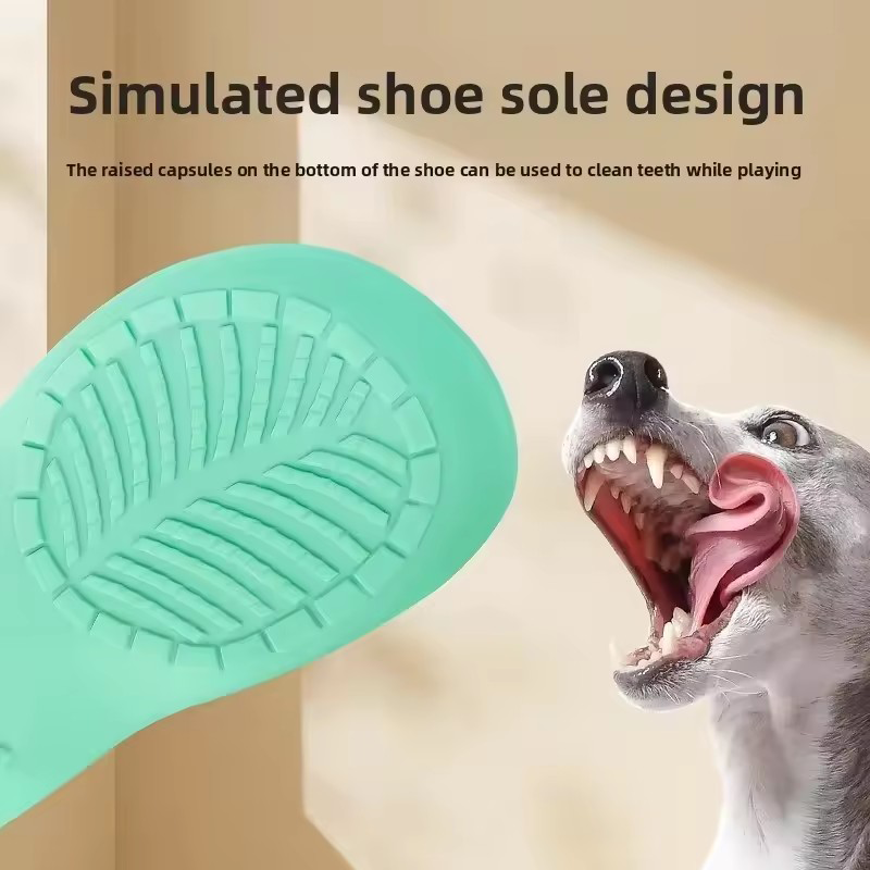 Squeaky Silicone Slipper Dog C - Dog Muzzle Silicone recension och pris