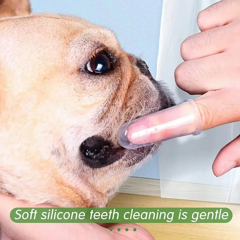 Super Soft Pet Finger Toothbru - Dog Muzzle Silicone recension och pris