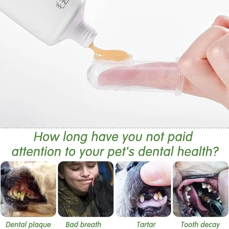 Super Soft Pet Finger Toothbru - Dog Muzzle Silicone recension och pris