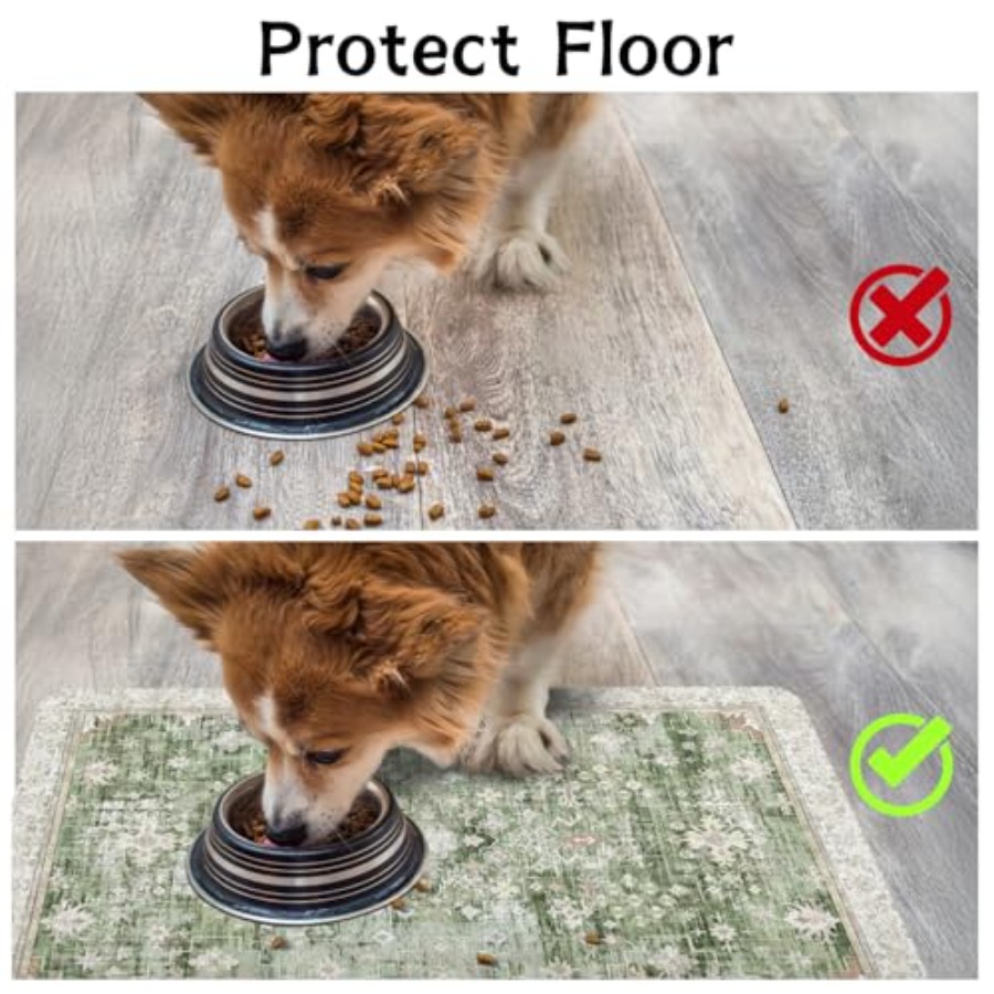 Pet Food Mats for Floor, Absor - Pet Supplies Is Food recension och pris