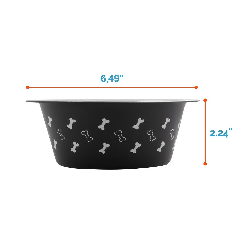 Stainless Steel Dog Bowl with  - Pet Supplies Is Food recension och pris